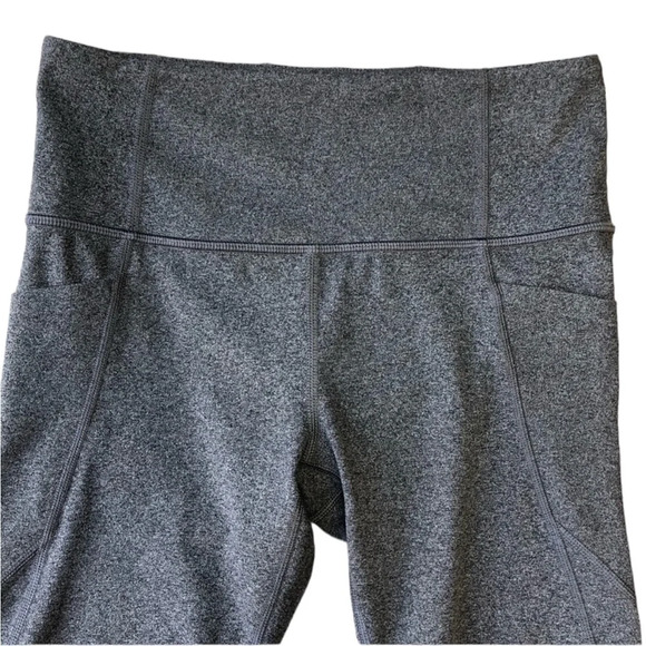 Athleta Cropped Leggings Side Pockets Gray Small - Picture 5 of 10